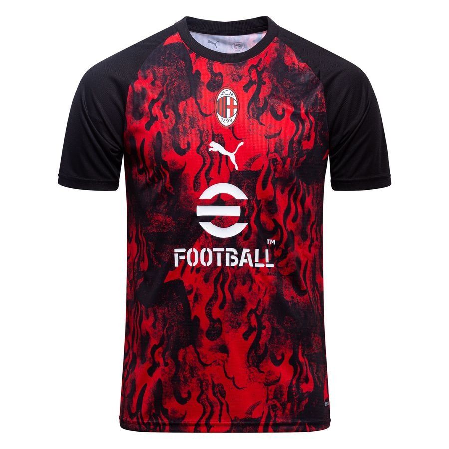 Ac Milan Treenipaita Pre Match - Kaikille Aikoille Punainen/musta - PUMA, koko Small