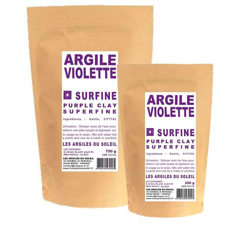Argile Du Soleile violetti savijauhe 250g