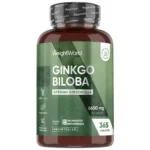 Ginkgo Biloba - 6600 mg 365 tablettia - Luonnollinen koostumus, tehostettu siperian ginsengillä