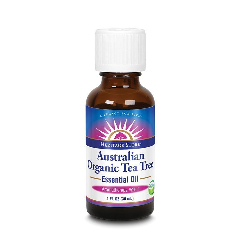 Heritage Store australialainen luomu teepuuöljy, eteerinen öljy 30ml
