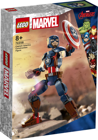 LEGO Super Heroes 76258 Rakennettava Captain America - Hahmo
