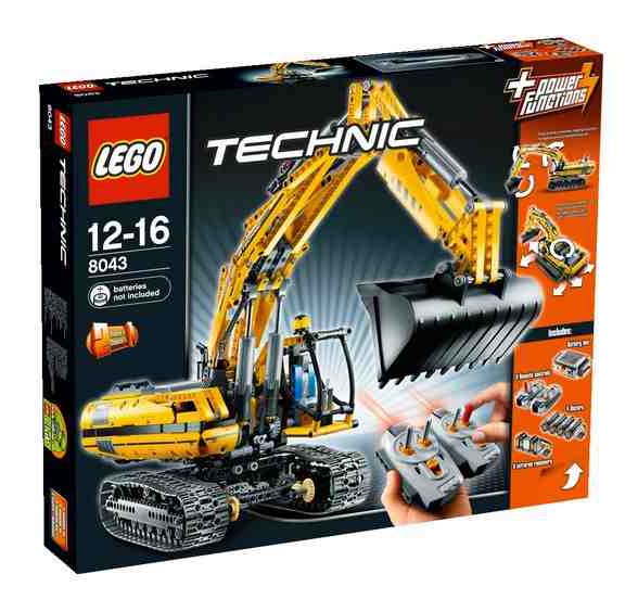 LEGO Technic 8043 Moottoroitu Kaivinkone - Laatikko Avattu