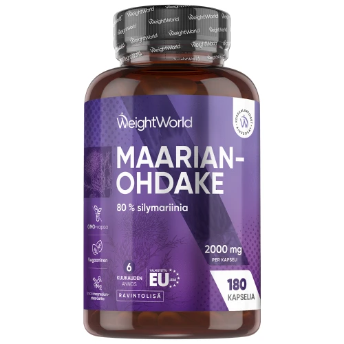Maarianohdake - 2000 mg 180 kapselia - Detox-lisäravinne maksan terveydelle ja ruoansulatuksen tueksi
