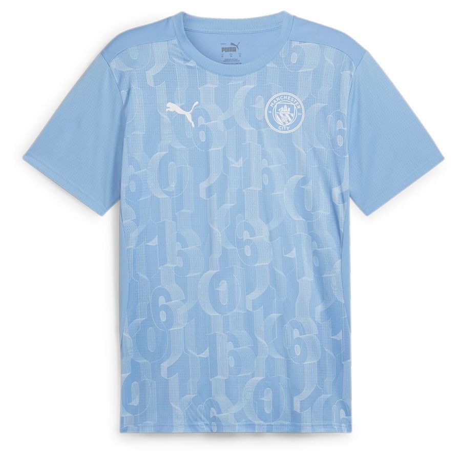 Manchester City Treenipaita Pre Match - Sininen/valkoinen - PUMA, koko Large
