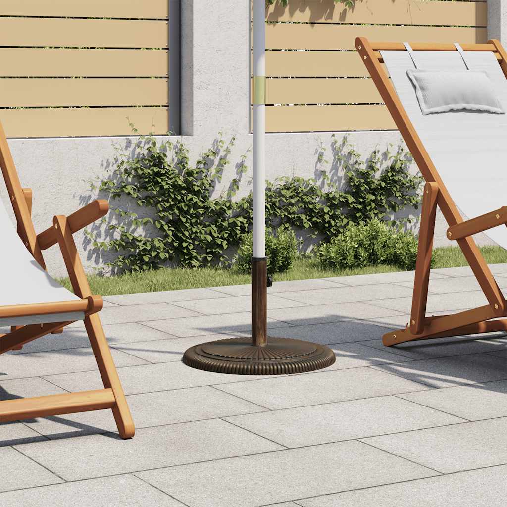vidaXL Päivänvarjon alusta pronssi 45x45x30 cm valurauta