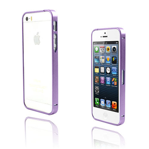 Metallix (Violetti) iPhone 5 / 5S Metallinen Bumper Suojakehys